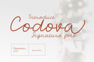 Codova: The Signature Script for Elegant Handwritten Typography