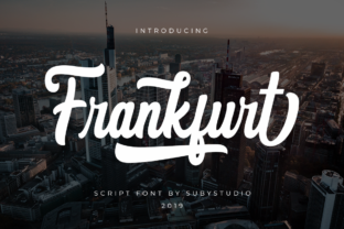 Discover Frankfurt: A Modern Script Font with Playful Swashes