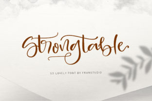 Strong Table: A Unique Script That Turns Design Into Standouts