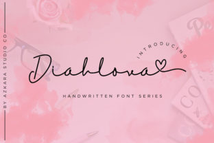 The Artful Elegance of Diahlova: A Script Font for Romantic Design