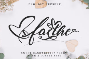 The Artful Touch of Faithe: A Handwritten Script for Craft and Expression