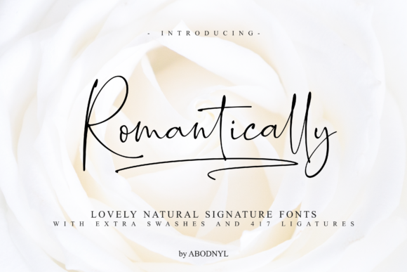 The Romantically Signature Script: A Touch of Class for Modern Design